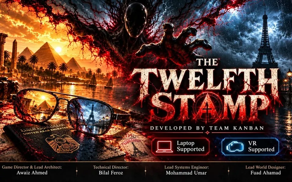 The Twelfth Stamp: Psychological horror across eleven countries, playable in a browser, on Quest 3 or in PC VR.