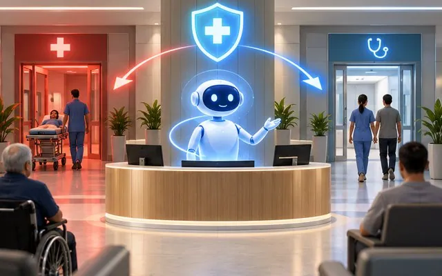 AI Triage: Arabic-first triage agent routing cases to ED or outpatient behind a safety layer.