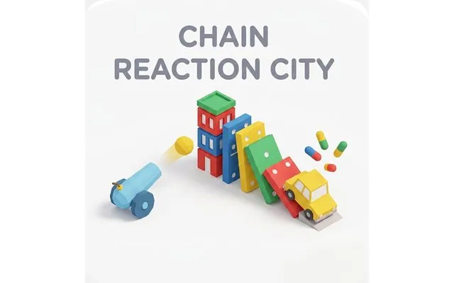 Chain Reaction City: One-tap 3D physics puzzle game for Android with an in-house renderer and physics engine.