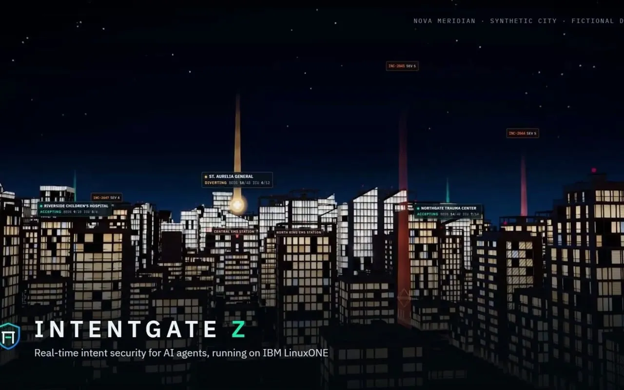IntentGate Z: Gateway on IBM LinuxONE that checks AI agent actions against signed human intent.