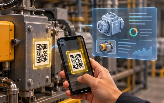LeanAR: Web app that turns configured QR codes into on-screen AR info panels.