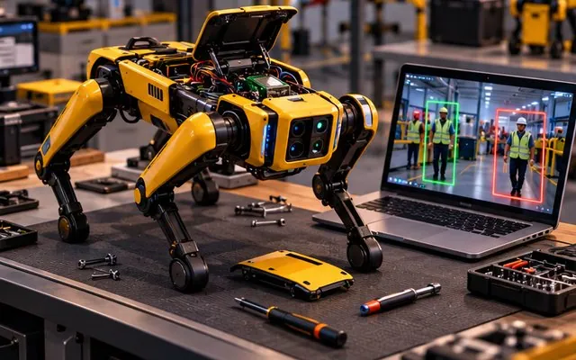 Mission 2060: Python project reverse engineering Boston Dynamics' Spot robot, with a UI and YOLOv8.