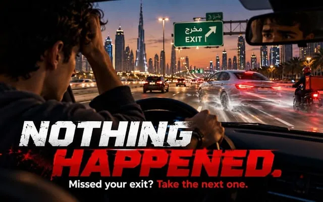 NOTHING HAPPENED.: Cinematic road-safety short about one missed exit and two possible futures.