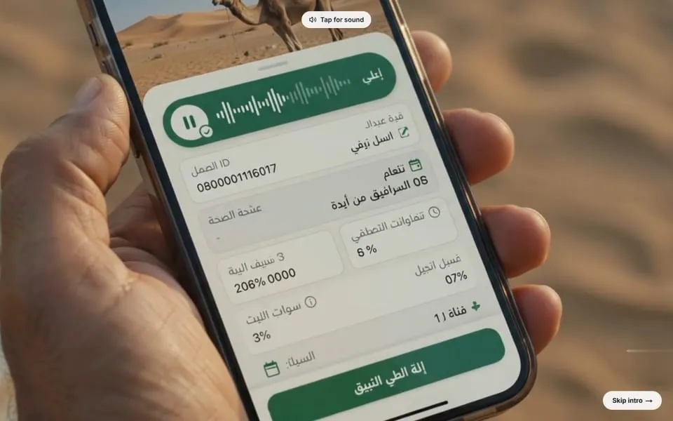 Raa'i: Arabic-first offline companion turning spoken notes into vet-ready animal records.