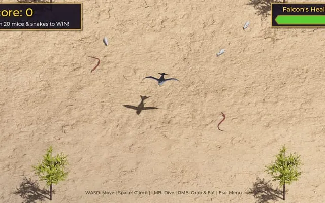 Shaheen Hunt: 3D action game: dive as a falcon over the Arabian desert.