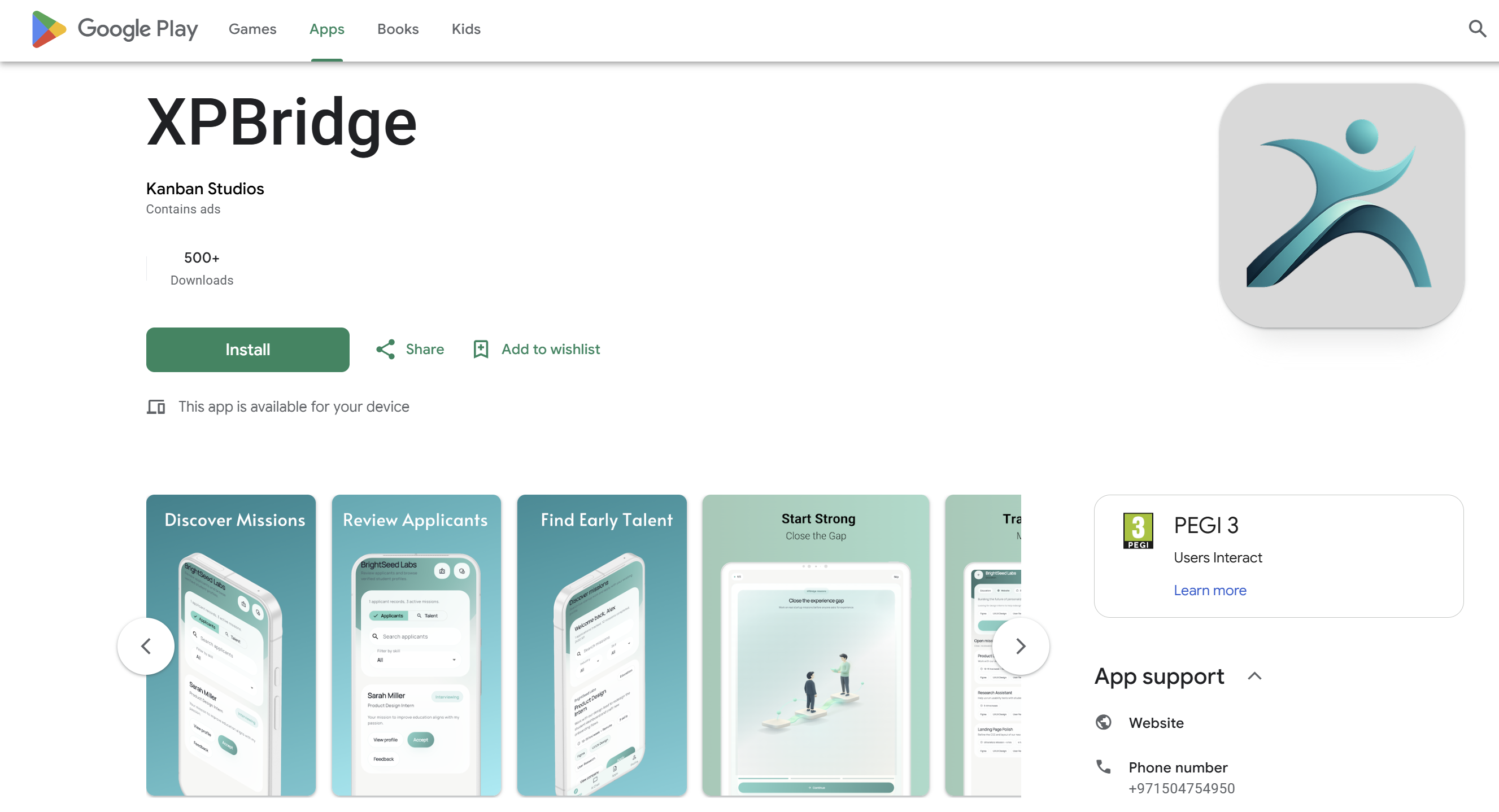 XPBridge - live on the Google Play Store